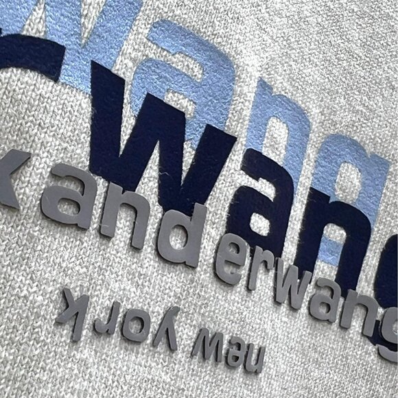 Alexander Wang White Printed Lettering Short-Sleeved T-Shirt - Picture 4 of 9